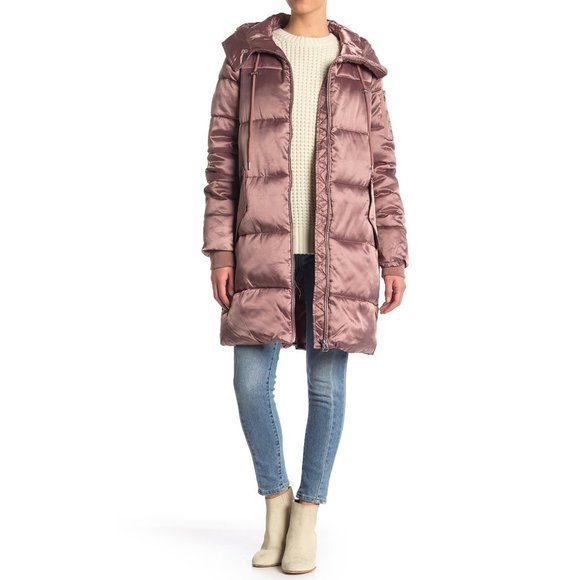 NWT Jessica Simpson Faux Fur Trim Puffer Coat– Stylish & Warm Winter Jacket - Picture 1 of 14